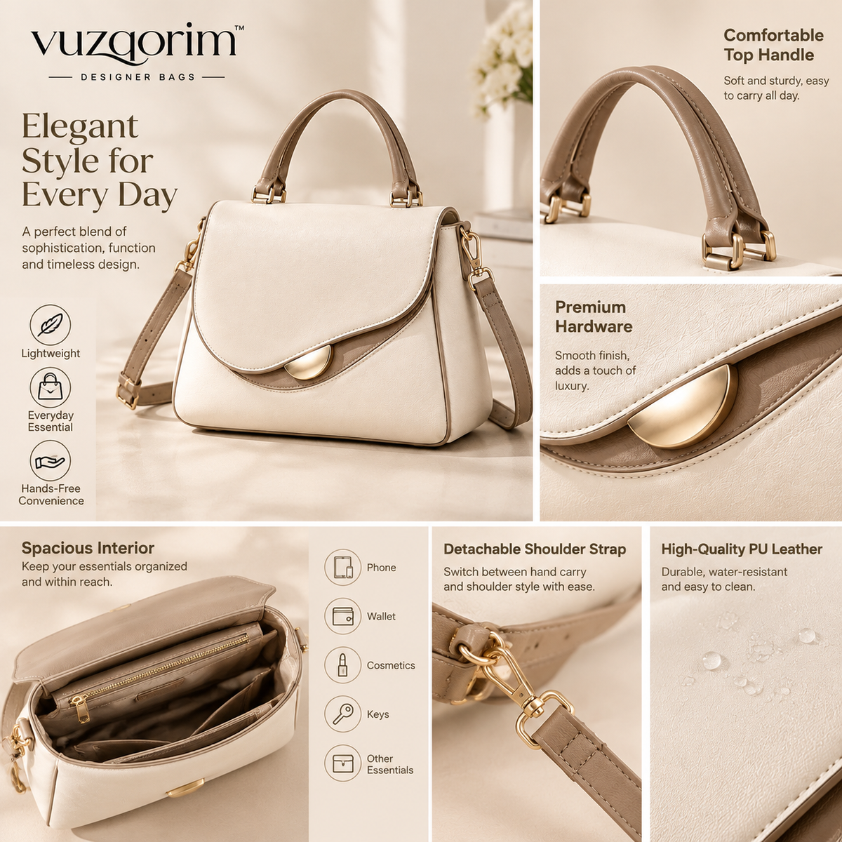 𝒗𝒖𝒛𝒒𝒐𝒓𝒊𝒎™ Arc Commuter Bag — view 4
