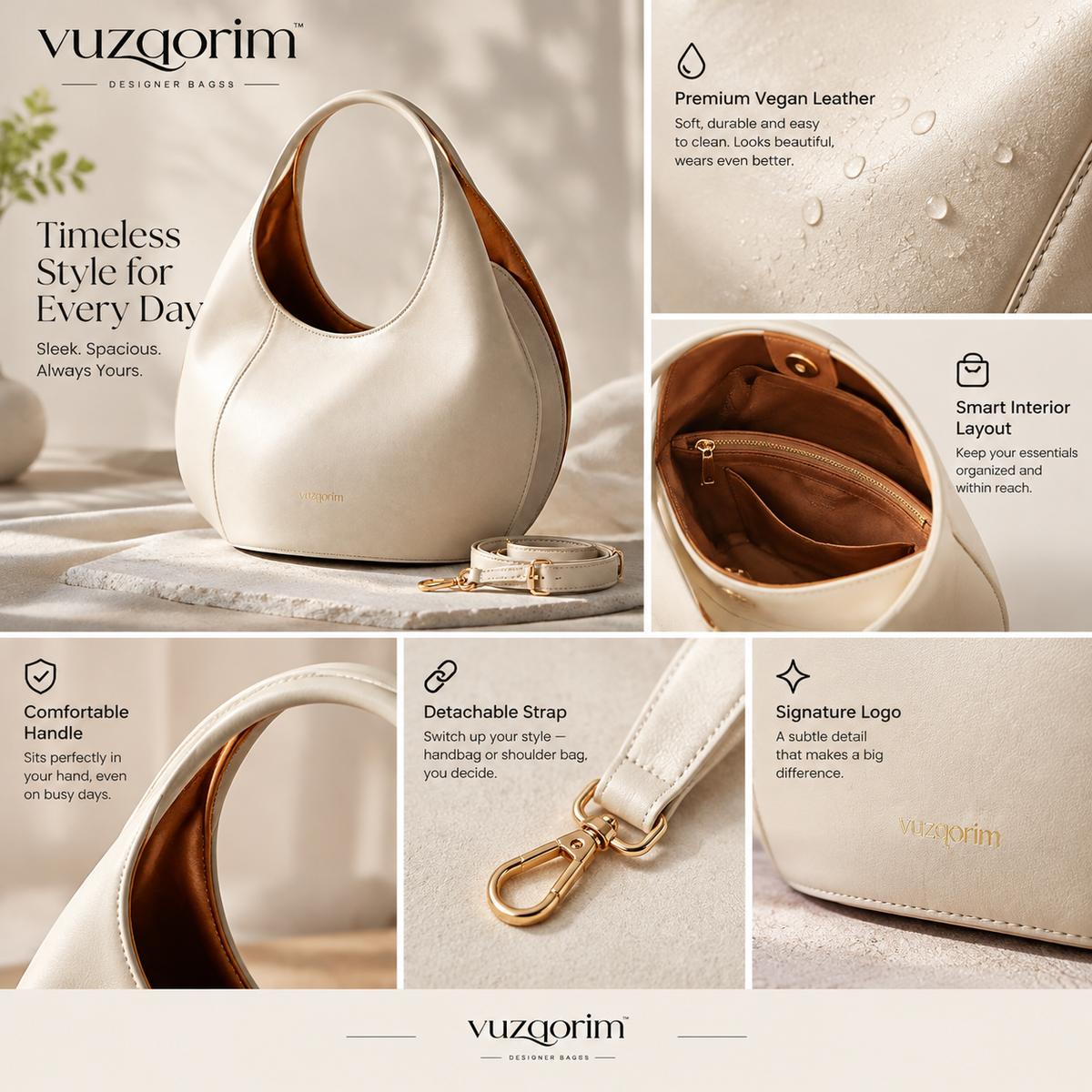 𝒗𝒖𝒛𝒒𝒐𝒓𝒊𝒎™ Arc Tote — view 4