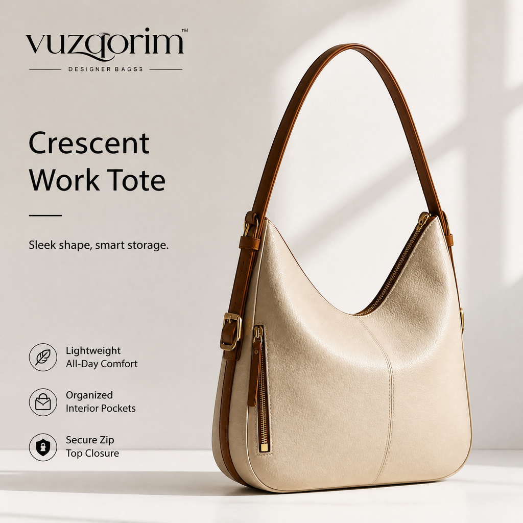 𝒗𝒖𝒛𝒒𝒐𝒓𝒊𝒎™ Crescent Work Tote — view 1