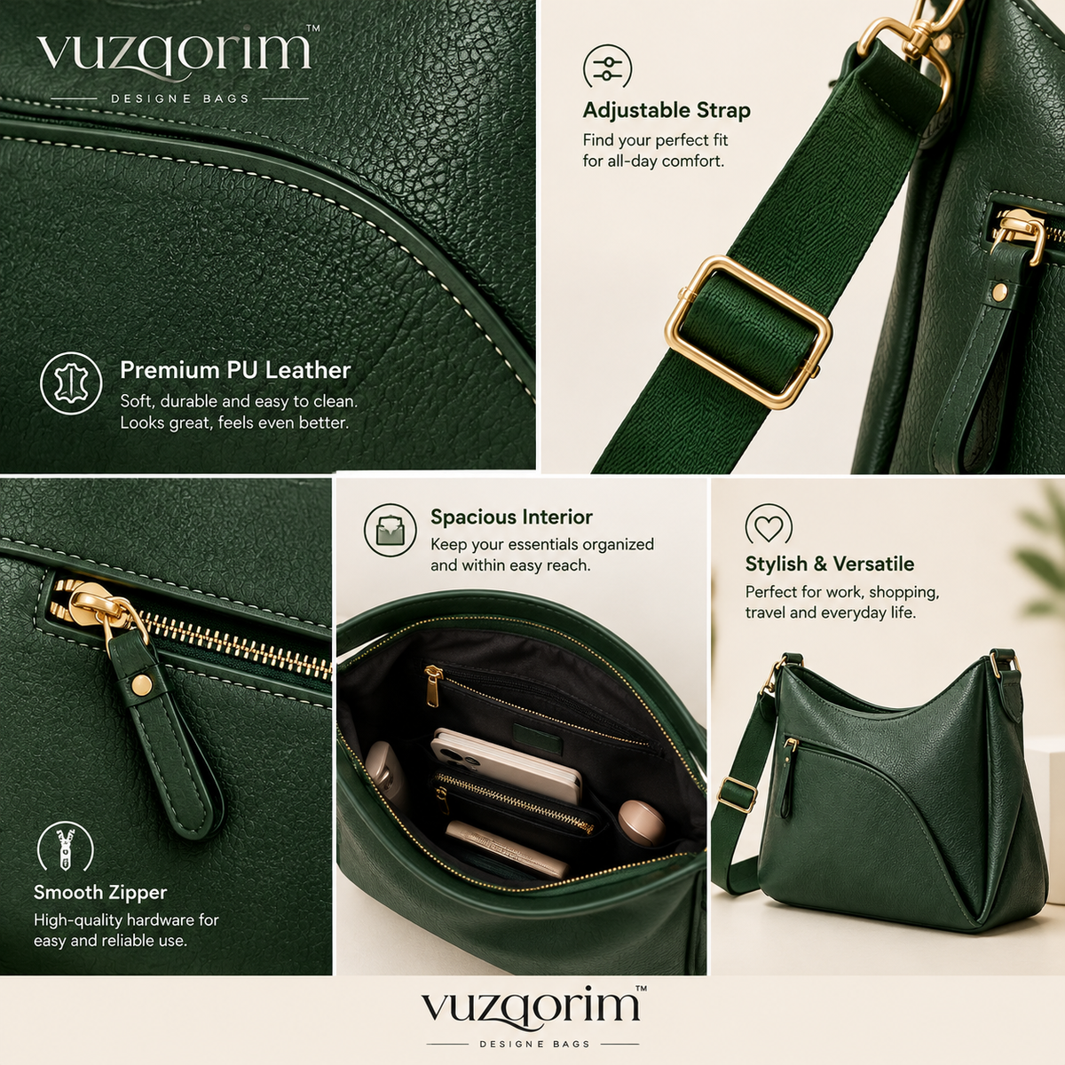𝒗𝒖𝒛𝒒𝒐𝒓𝒊𝒎™ Dayform Commuter Bag — view 4