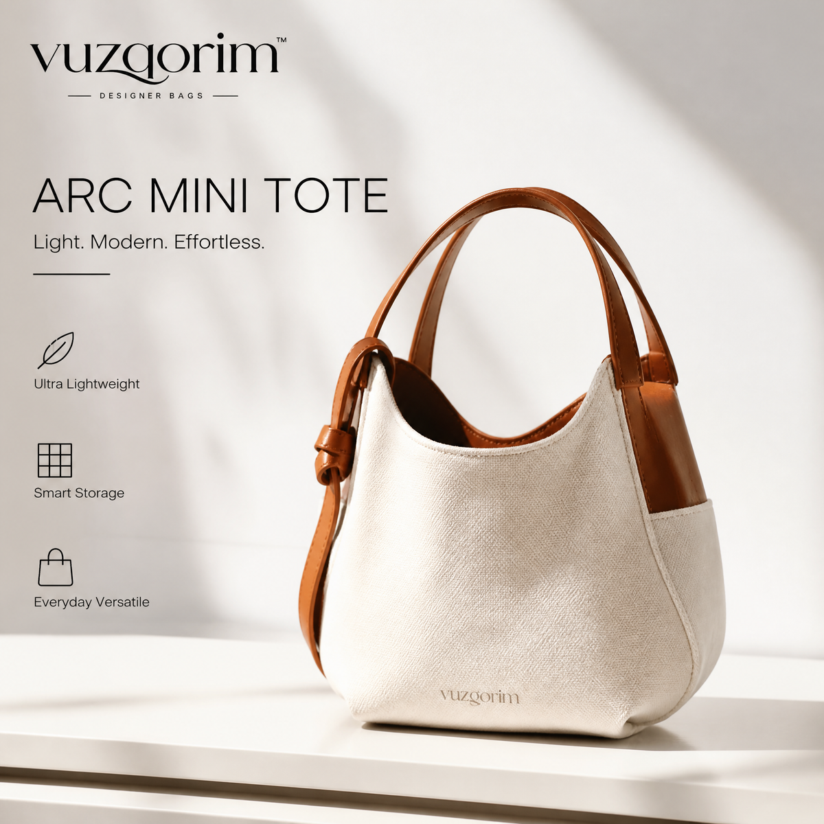 𝒗𝒖𝒛𝒒𝒐𝒓𝒊𝒎™ Arc Mini Tote — view 1