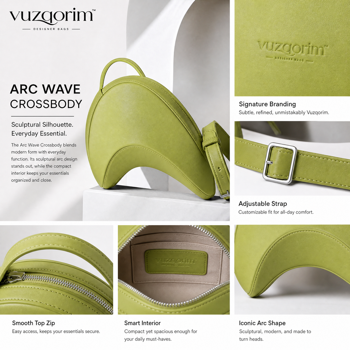 𝒗𝒖𝒛𝒒𝒐𝒓𝒊𝒎™ Arc Wave Crossbody — view 4