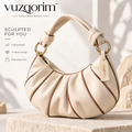 𝒗𝒖𝒛𝒒𝒐𝒓𝒊𝒎™ Pleated Crescent Bag — view 4